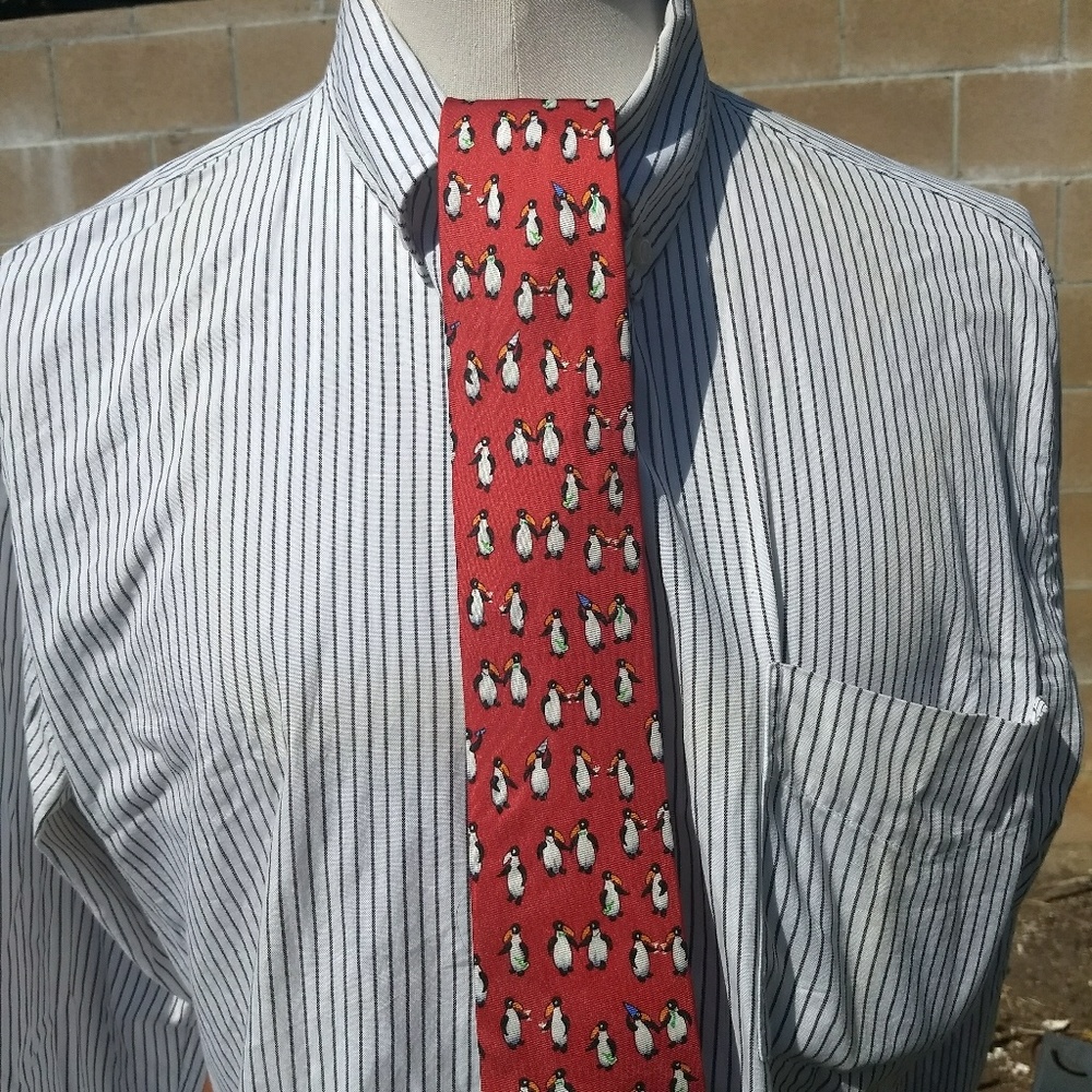 J.Crew Factory penguin critter tie